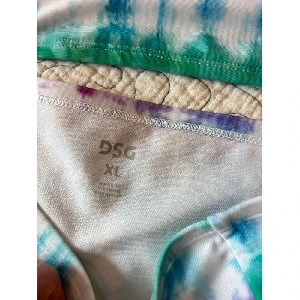 DSG Girls XL High Waisted Bikini Set Tie Dye